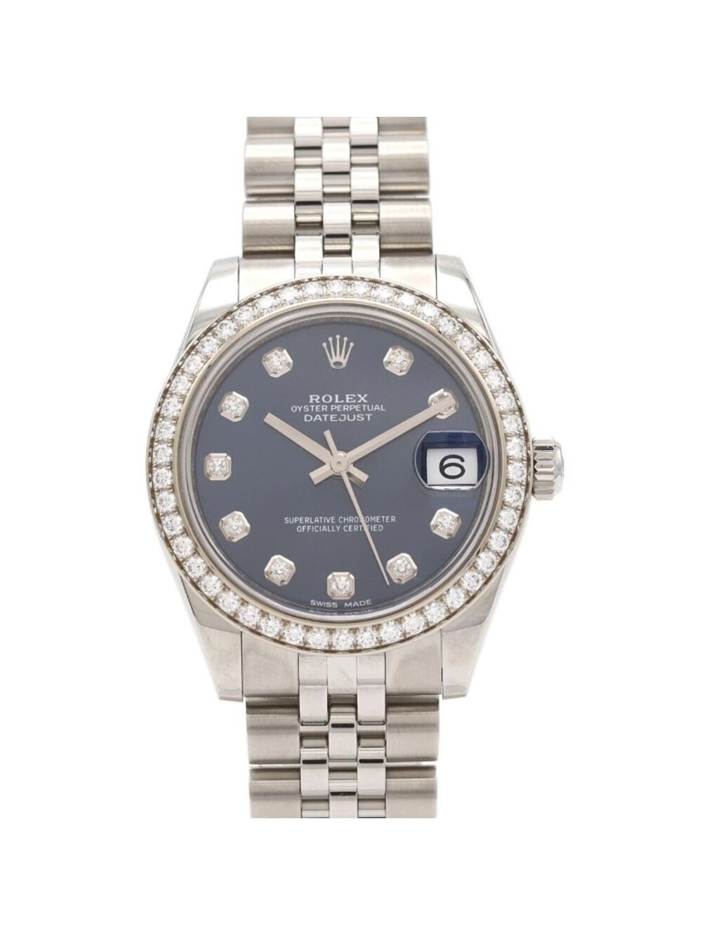 Rolex Datejust Stainless Steel White Gold Automatic